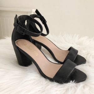 Miss KG Black Ankle Strap Sandal